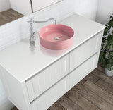 2021 Matte White Round 360 mm Dia top counter basin porcelain sink
