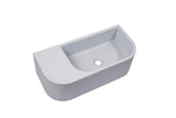 Ultra Modern concrete cement wash basin counter top Wall Hung Basin Matt Mint Green 2022