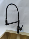 2023 Brushed Gold Matte Black Chrome Pull out Kitchen tap 3 way pure water PVD plated