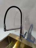2023 Matte Black Brushed Gold Chrome Pull out Kitchen tap 3 way pure water PVD plated