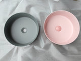 2023 Matte Black matte white matte Pink Green Gold Copper Round 360 mm Dia top counter basin porcelain sink