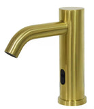 NO BATTERY OR POWER NEEDED BRUSHED Brass Gold STAINLESS STEEL AUTOMATIC INFRARED SENSOR TOUCHLESS MIXER TAP FAUCET