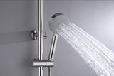 2023 Brushed Brass Gold Solid Stainless Steel 304 made shower set w diverter 200 mm head sprayer hand held head