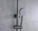 2023 Brushed Gunmetal Solid Stainless Steel 304 made shower set w diverter 200 mm head sprayer hand held head