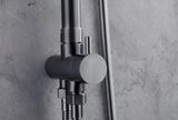 2023 Brushed Gunmetal Solid Stainless Steel 304 made shower set w diverter 200 mm head sprayer hand held head