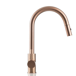 PVD Brushed rose gold Copper finish stainless steel Made kitchen mixer swivel