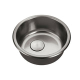 Burnished Brushed Gunmetal stainless steel Single Round bowl kitchen sink trough 420mm