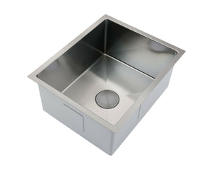 Single Burnished brushed Gunmetal stainless steel kitchen sink hand trough 550*450*250 mm