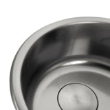Burnished Brushed Gunmetal stainless steel Single Round bowl kitchen sink trough 420mm