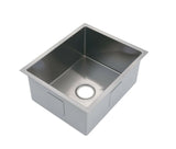 Single Burnished brushed Gunmetal stainless steel kitchen sink hand trough 550*450*250 mm