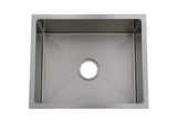 Single Burnished brushed Gunmetal stainless steel kitchen sink hand trough 550*450*250 mm