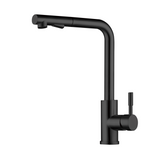 2023 New Matte Black L Shape Pull out Kitchen tap with spray function
