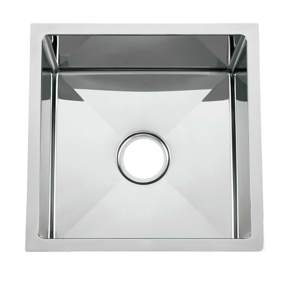 The First Polished stainless steel 304 single big bowl kitchen sink hand made 450*450*280