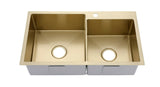 2022 Brushed Copper Rose gold stainless steel 304 double bowl kitchen sink