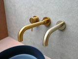 2023 Deep Burnished Gold Brushed mixer WELS WaterMark  round taps wall faucet basin