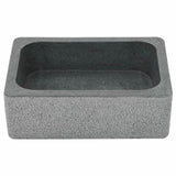 Rustic outside 2021 Hand Crafted Marble Nature stone wash basin Grey wall hung 450*300 mm