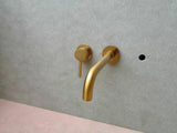 2023 Deep Burnished Gold Brushed mixer WELS WaterMark  round taps wall faucet basin