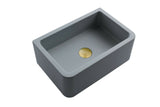 New Ultra Modern concrete cement wash basin counter top Matt Pink rectangle basin 2022