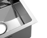 The First Polished stainless steel 304 single big bowl kitchen sink hand made 450*450*280