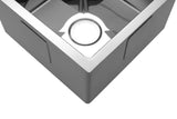 The First Polished stainless steel 304 single big bowl kitchen sink hand made 450*450*280