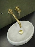 2023 Deep Burnished Gold Brushed mixer WELS WaterMark  round taps wall faucet basin