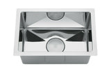 The First Polished stainless steel Mirror 304 single small bowl kitchen sink hand made pantry 450*300 mm