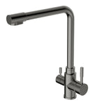 2023 Matte Black 3 Way Pure drinking filter Kitchen tap stainless steel PVD plated