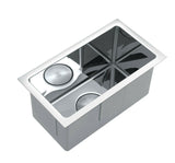 The First Polished stainless steel 304 single small bowl kitchen sink hand made pantry