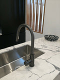 2023 New Matte Black Pull out Kitchen tap stainless steel PVD plated