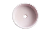 New Ultra Modern concrete cement wash basin counter top Matt Pink Round basin 2022