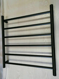 MATTE Brushed Chrome NON Heated Towel Rail rack Square AU standard Round 6 bar 620 mm wide