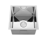 The First Polished stainless steel 304 single big bowl kitchen sink hand made 450*450*280