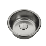 Burnished Brushed Gunmetal stainless steel Single Round bowl kitchen sink trough 420mm