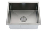 Single Burnished brushed Gunmetal stainless steel kitchen sink hand trough 550*450*250 mm