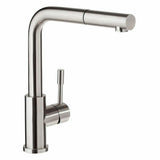 2023 Brushed Gunmetal L shape pull out with spray function spring kitchen mixer tap faucet Stainless steel Made PVD plated