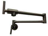 Matte Black Brushed Gold Nickel Copper Chrome wall mount fold-able pot filler tap cook top colors available