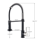 2022 Chrome pull out with spray function spring kitchen mixer tap faucet