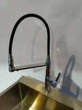 WELS Kitchen Mixer Black Chrome Gold Pull Out Spray 3 way filter Faucet Sink Tap