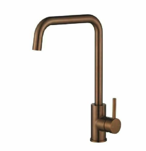 2023 Brushed Rose Gold Copper L neck Swivel Kitchen tap stainless steel PVD plated